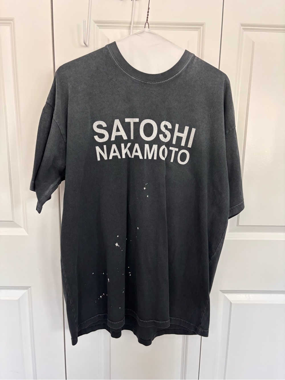 Satoshi Nakamoto Graphic Tee - Black